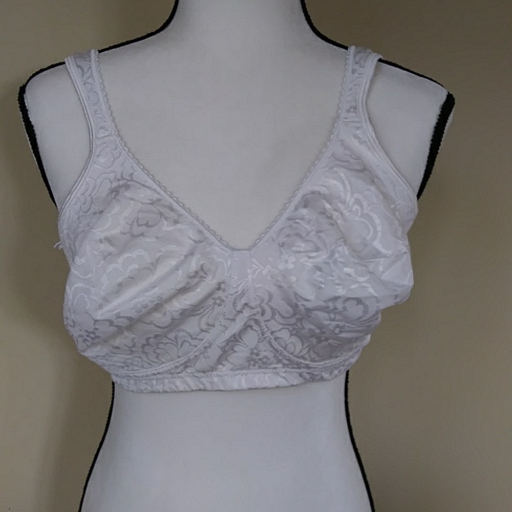 Playtex 18-Hour Wireless Bra 42D White Style 4745